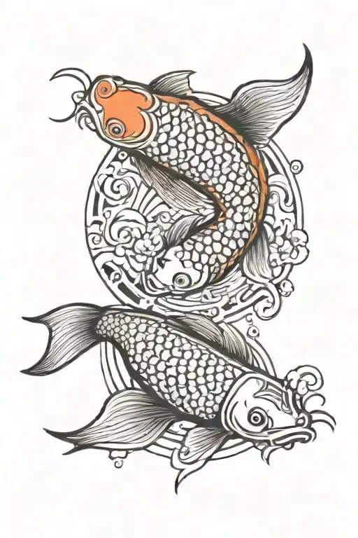 Koi Fish Yin Yang