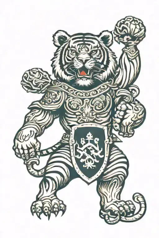 Tiger Russia Coat Of Arms Bear
