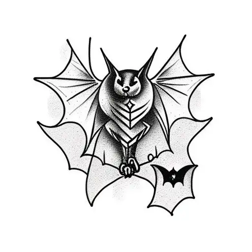 Bat Blackwork