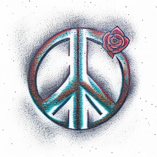 Peace Symbol Shaped Like A Forest