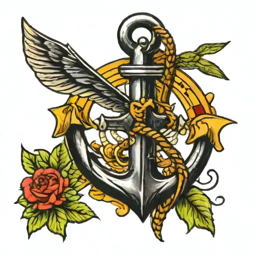 Anchor With Dragonfly