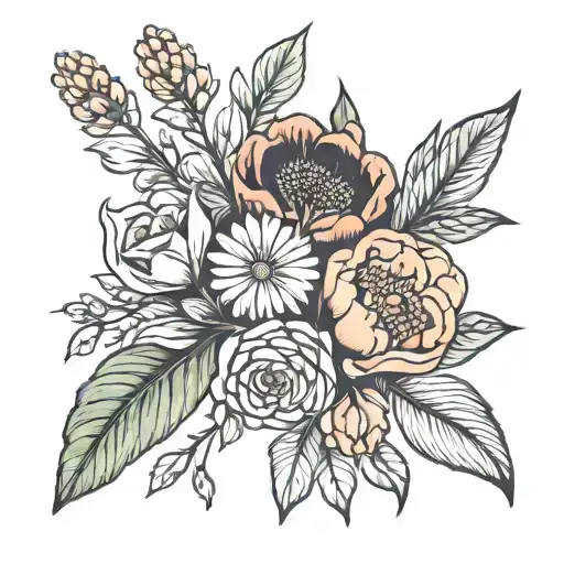 Birth Flower Bouquet