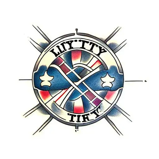 Cross With The Word Loyalty In The Middle