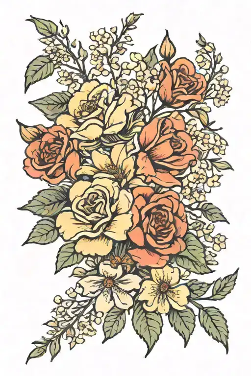 Birth Flower Bouquet