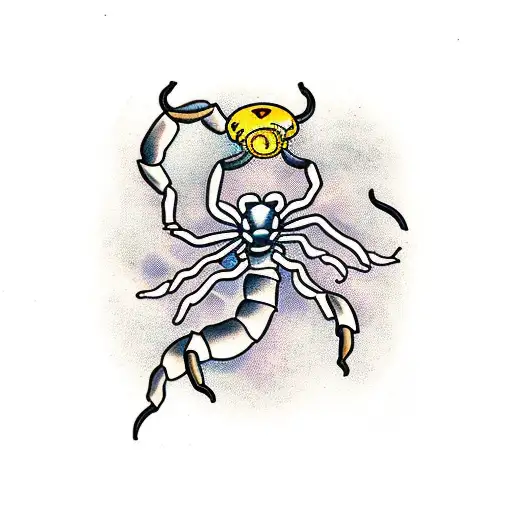 Scorpion With Mushrooms