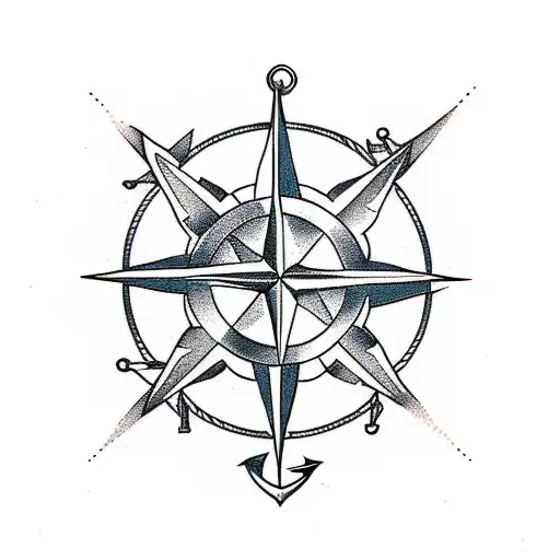 Compass And An Anchor
