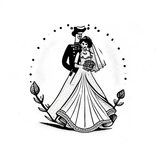 Mexican Wedding Bride And Groom