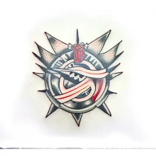 Black Puddle With A Spiked Collar