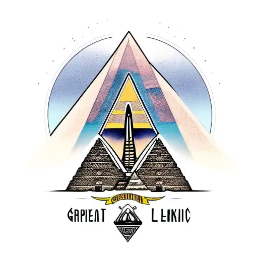 The Great Sphinx Full Body With The Pyramids Of Giza In Background And Palm Tree On The Side