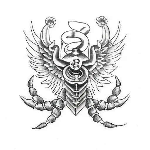 Scorpion With Angel Wings