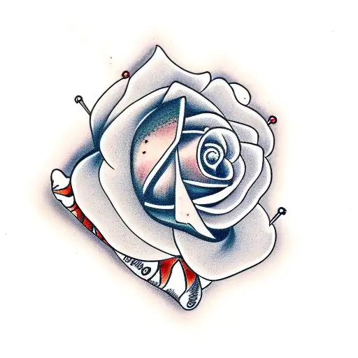 Butterfly With Name And Rose