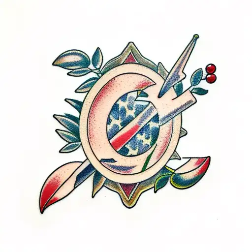 Olive Branch In Semi Circle