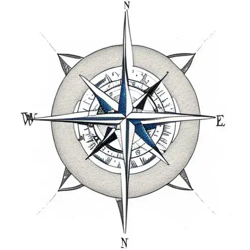 Compass With Wings
