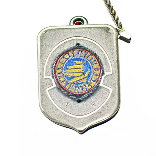 Military Dog Tags Intertwined With Barbed Wire