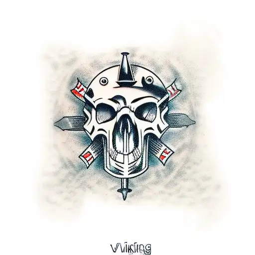 Viking Guns Skull