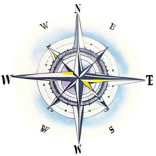 Compass With Birthdays And Scotland Map Background