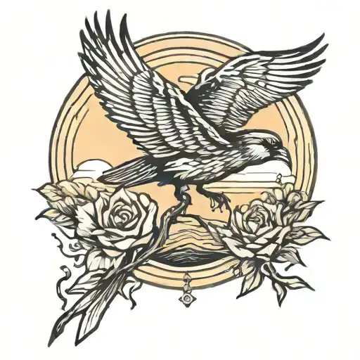 Fly Bird On The Horizon