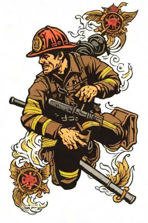 Firefighter And Army