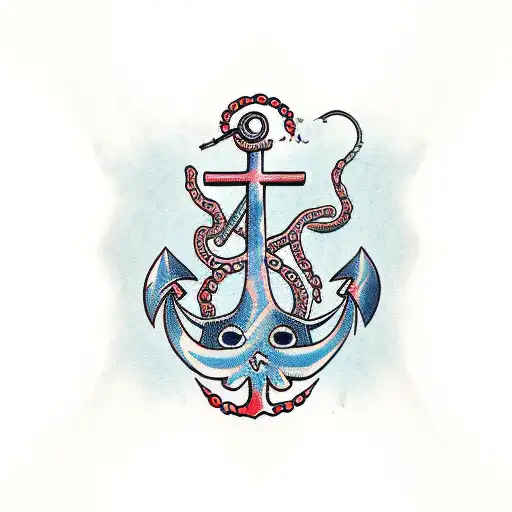 Anchor With Octopus