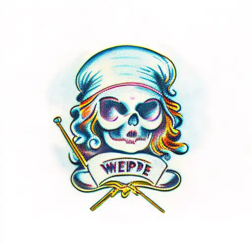 The Word Penelope With Candy Background