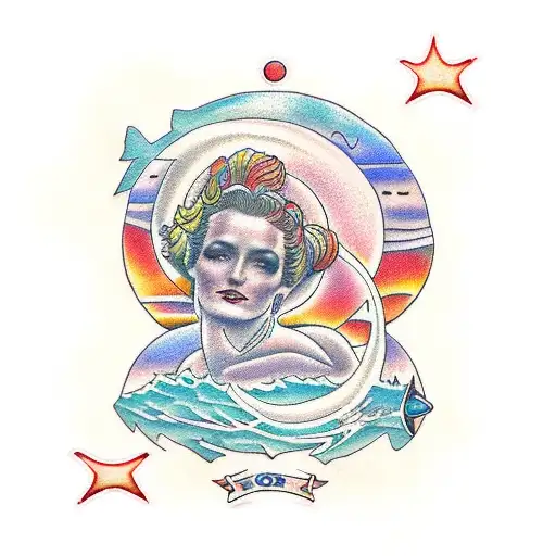 Virgo Looking Over The Ocean