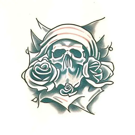 Skull And Roses