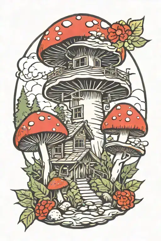Mushroom Forest Cabin