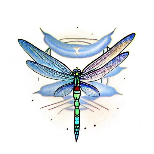 Word Dragonfly With A Dragonfly Flying Off The End Of The Word