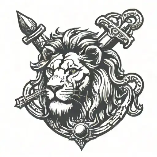 Lion With Anchor