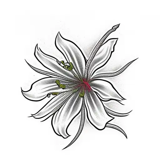 Red Spider Lily In A Vase