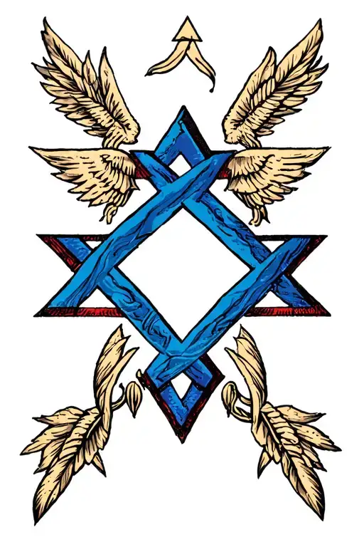 Cross With Star Of David