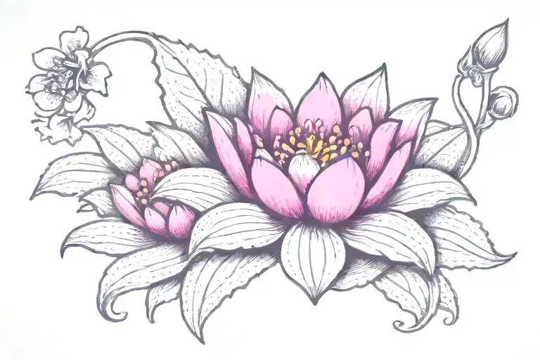 Violet Lily Of Valley Water Lily