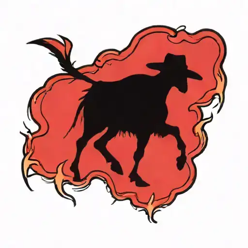 Cool Skeleton Cowboy