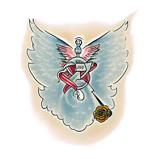 Angel Wording With Paw Print