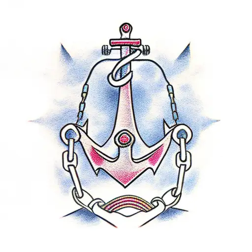 Anchor And Chain Form Balaton Lake