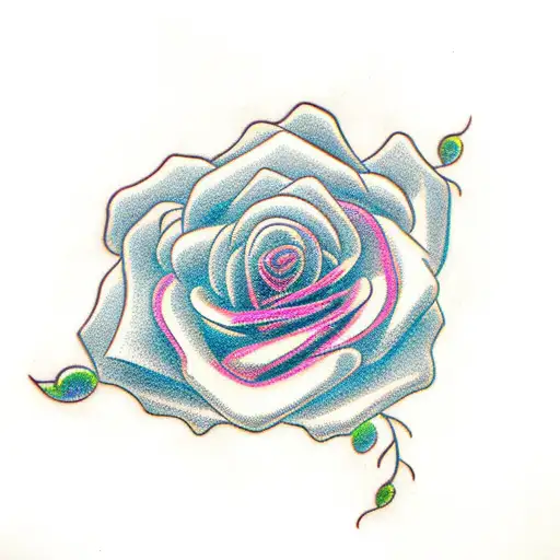 Rose With Infinity Stem