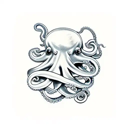 Octopus Playing Saxophone