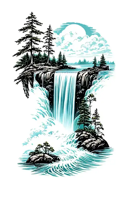 Waterfall Cascading Sleve