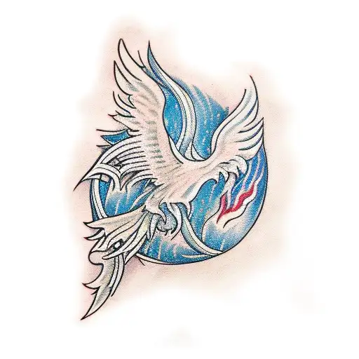 Phoenix Rising From Fire