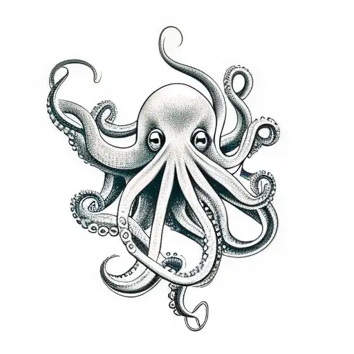 Octopus Playing Trompete