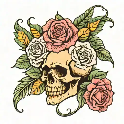 Skull And Roses