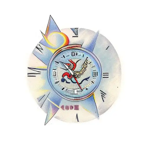 Apollo God With Clock