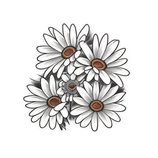 Daisy And Chrysanthemums