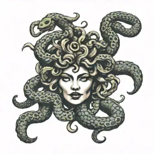 Medusa Snakes Wrapped