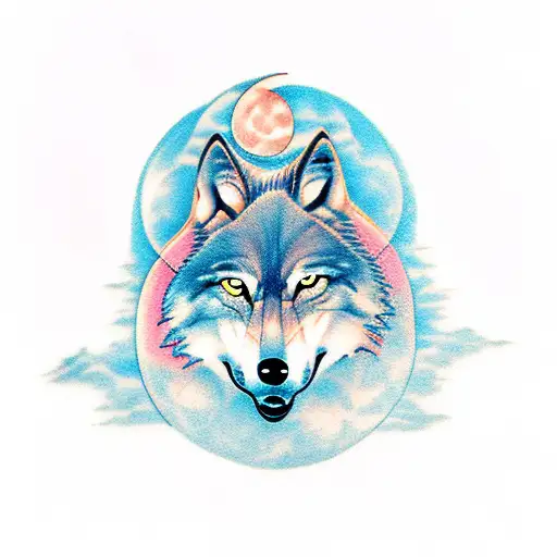 Wolf Howling At A Moon Made Of Dreams