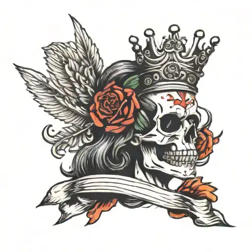 Skull Crown Female Warrior