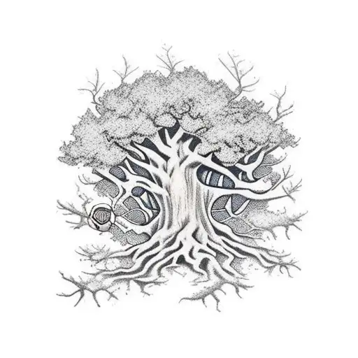 Realistic Oak Tree Anderson Stand Sure Crest