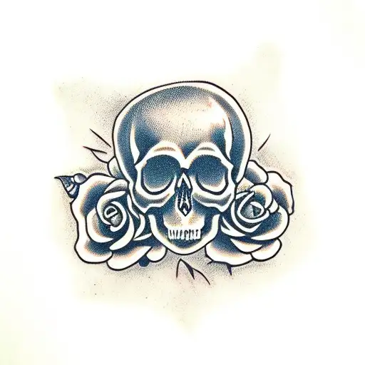 Skull And Roses