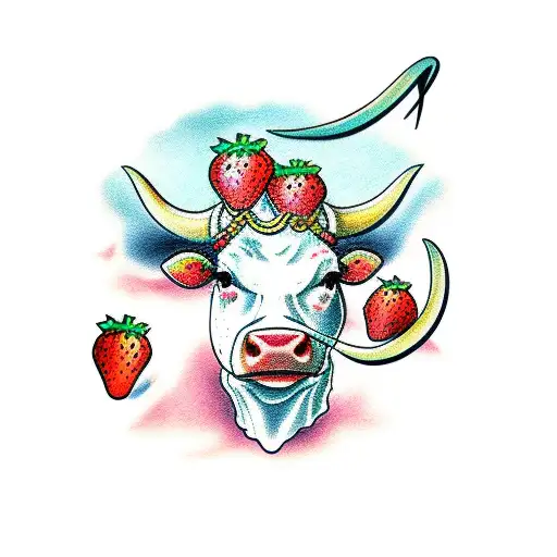 American Traditional Strawberry Milk Cow