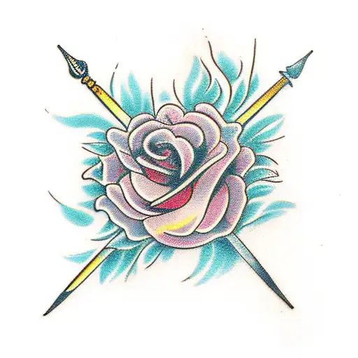 Flower And Dagger